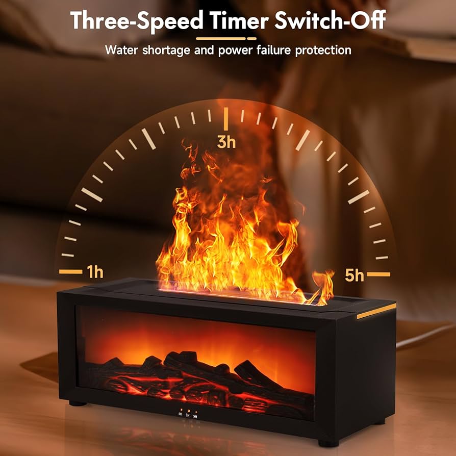 Air Humidifier with Fireplace Effect