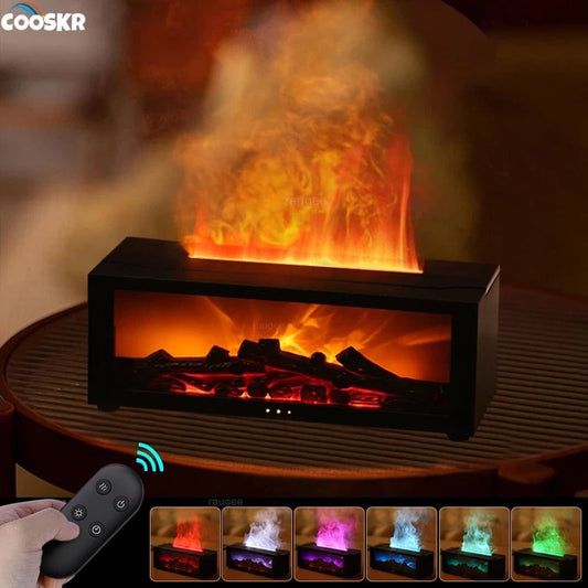 Air Humidifier with Fireplace Effect