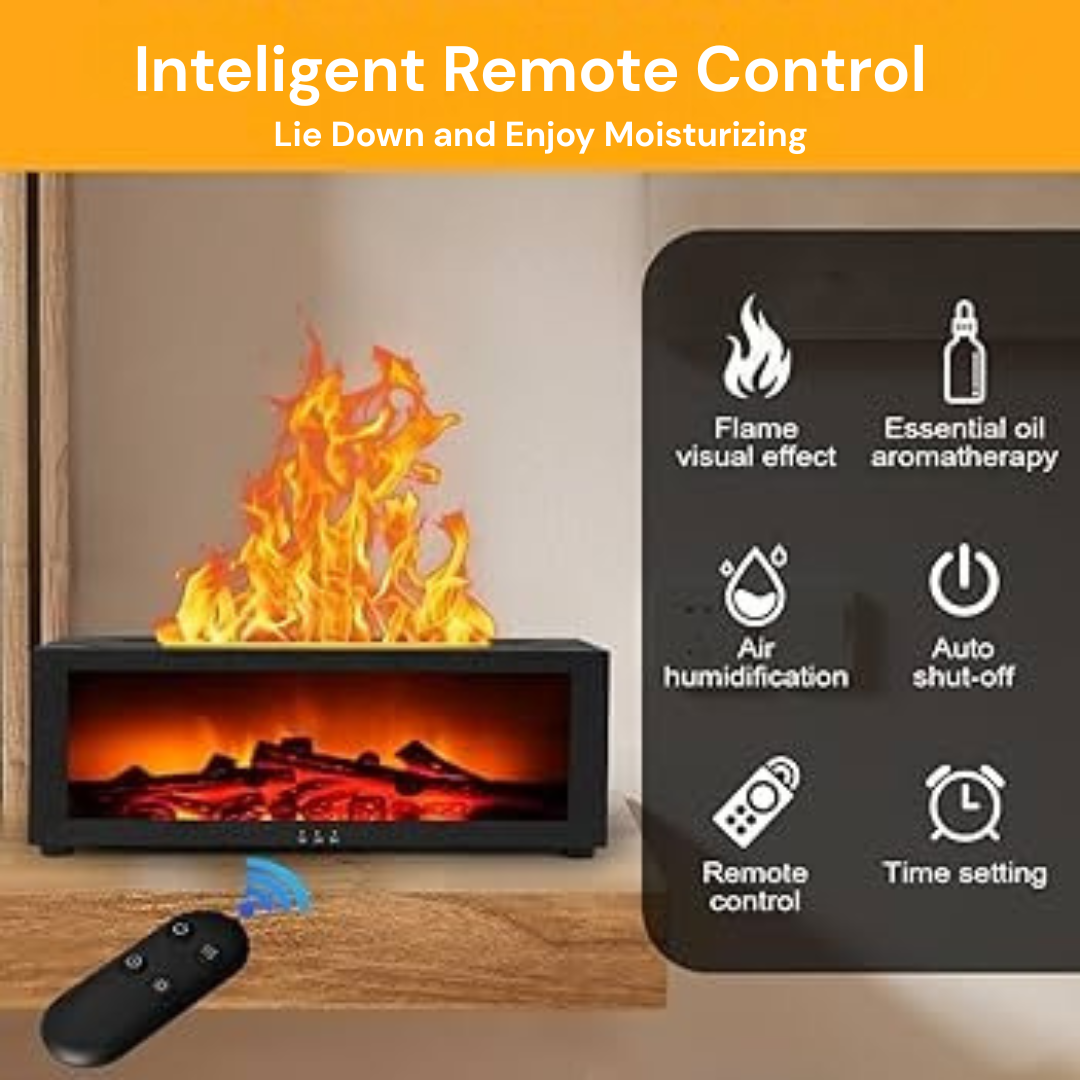 Air Humidifier with Fireplace Effect